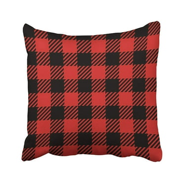 Mugod Decorative Throw Pillow Cover for Couch Sofa,Flannel Red White Black Plaid Christmas Masculine Home Decor Pillow case 18x18 Inch Mugod Decorative Throw Pillow Cover for Couch Sofa,Flannel Red White Black Plaid Christmas Masculine Home Decor Pillow case 18x18 Inch